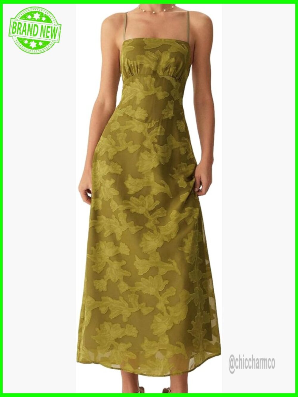 Floral Maxi Dress Spaghetti Strap Tie Back Cocktail Wedding Guest